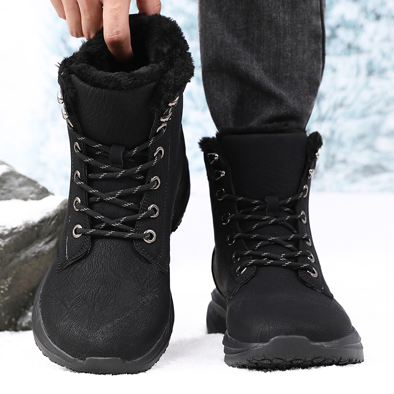 Men'S Shoes For Running - Men Winter Snow Boots for Waterproof