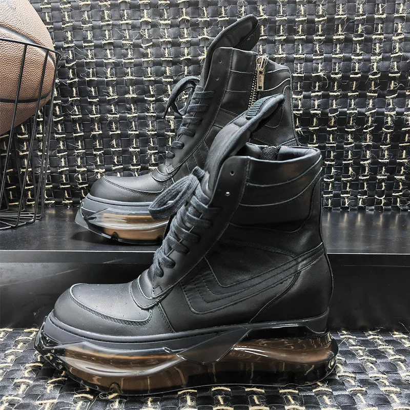 Men Shoes Marks - Men Women Boots Ankle Genuine Leather