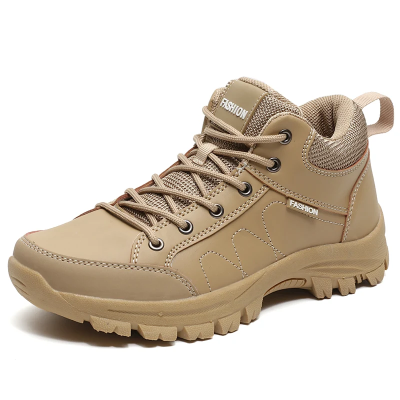 Men'S Shoes Zipper - Men Tactical Boots Army Waterproof Climbing