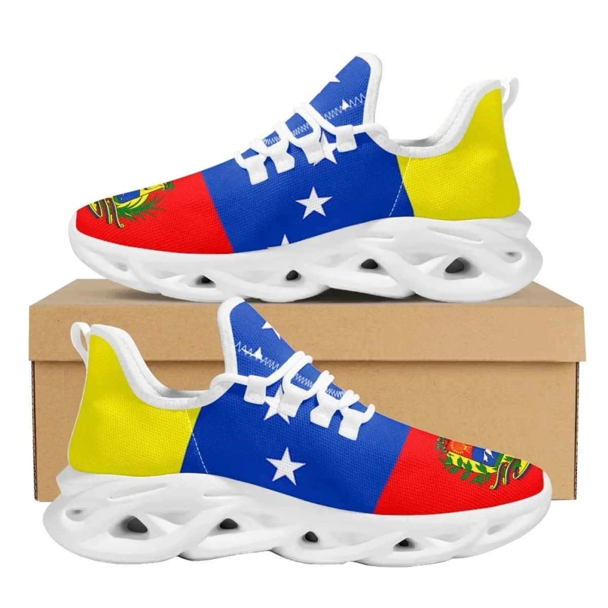 Men Shoes Marks - Venezuela Flag Sneakers for Womens Mens