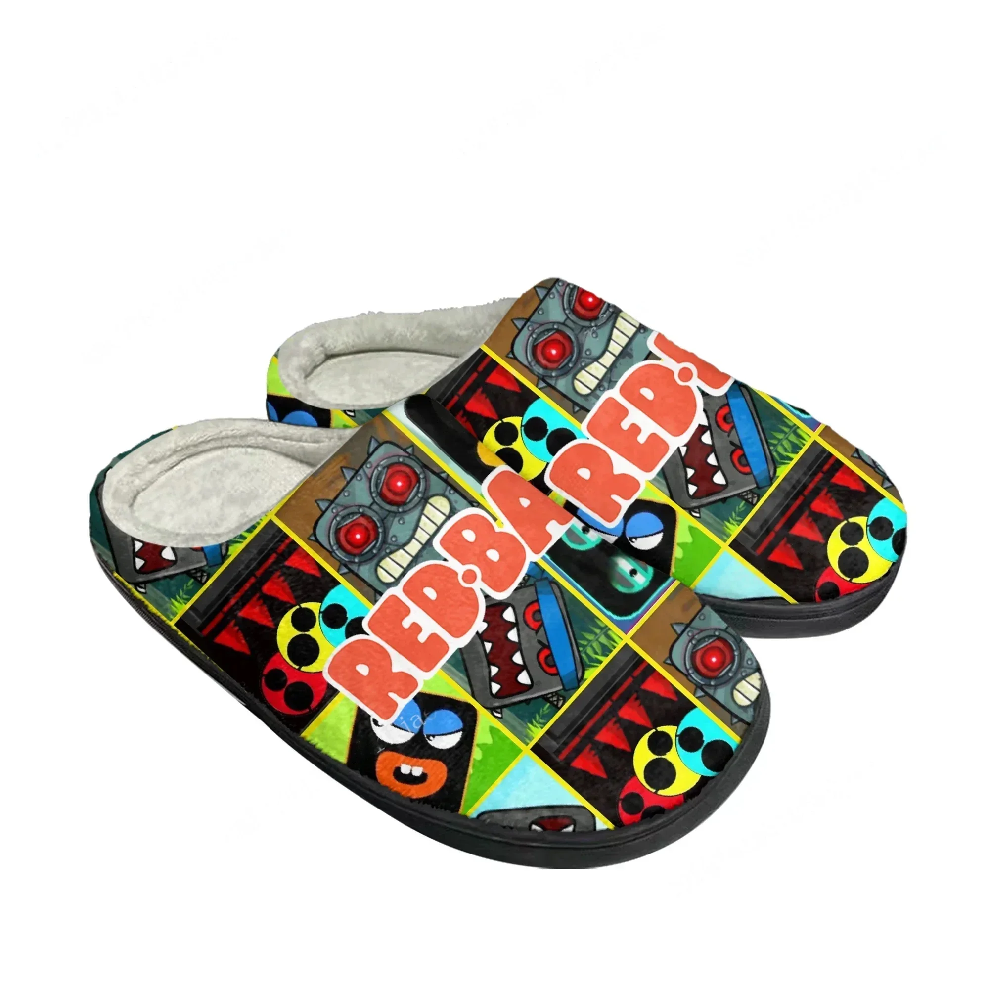 Men Shoes Red - Red Ball Home Cotton Slippers Cartoon
