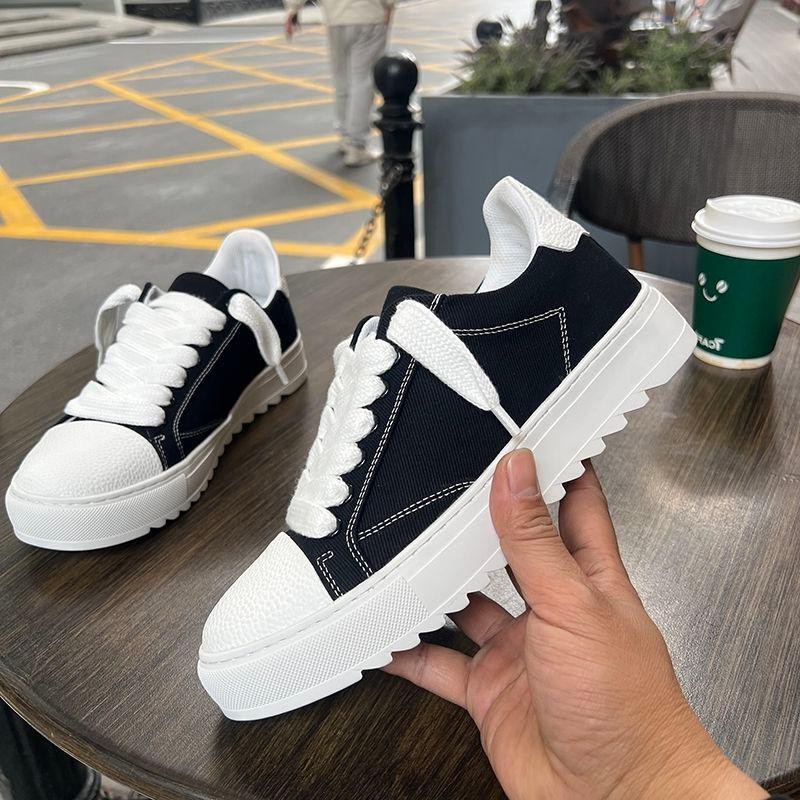 Men'S Shoes Height Increase - Low Top Fashion Trend Versatile Canvas