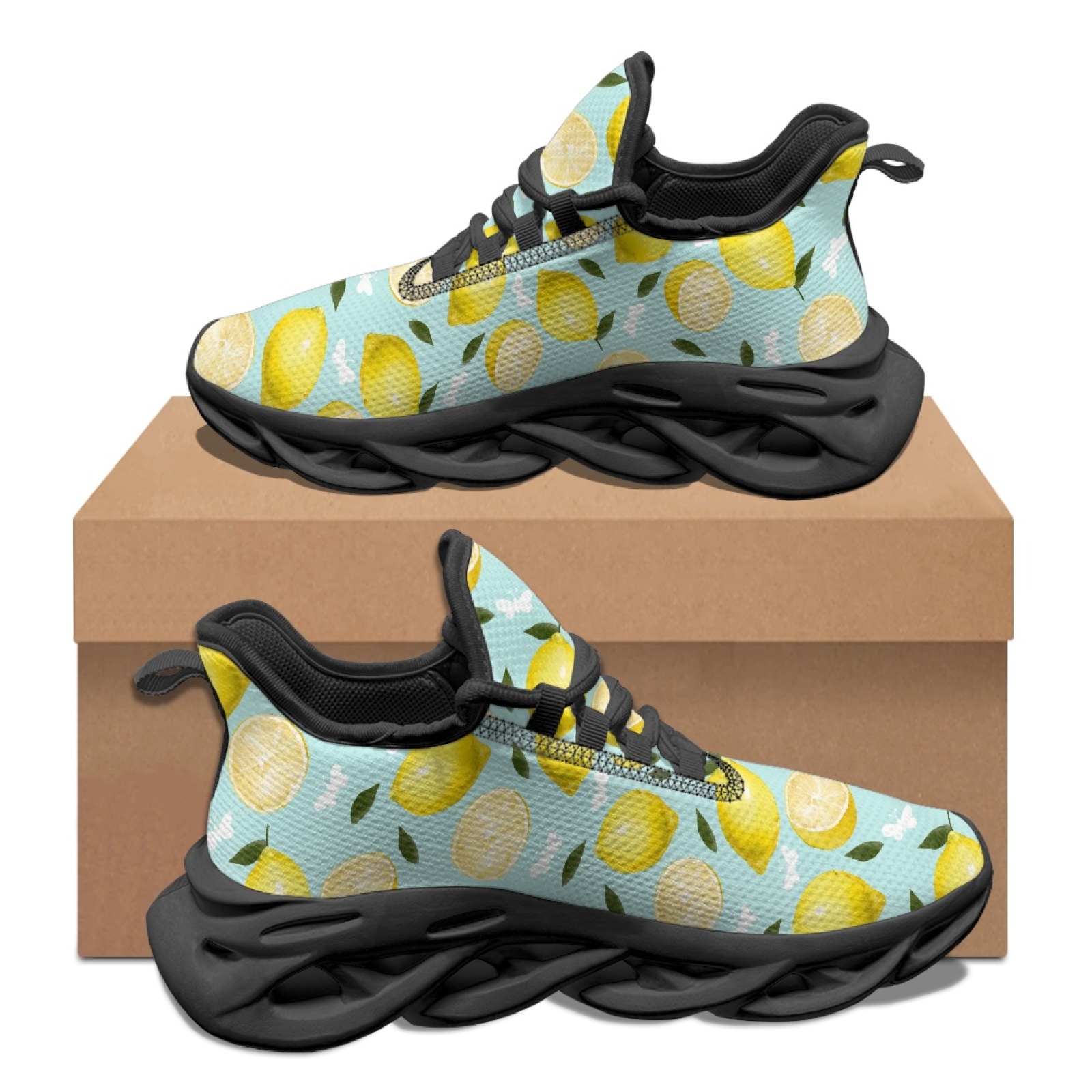 Men Shoes Yellow - PENSTROLL Yellow Lemon Breathable Men's Sneakers