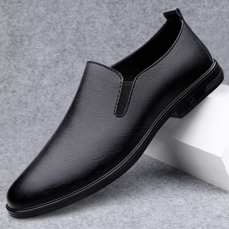 Men'S Shoes Black And White - Simple White Soft Soled Comfortable Loafers