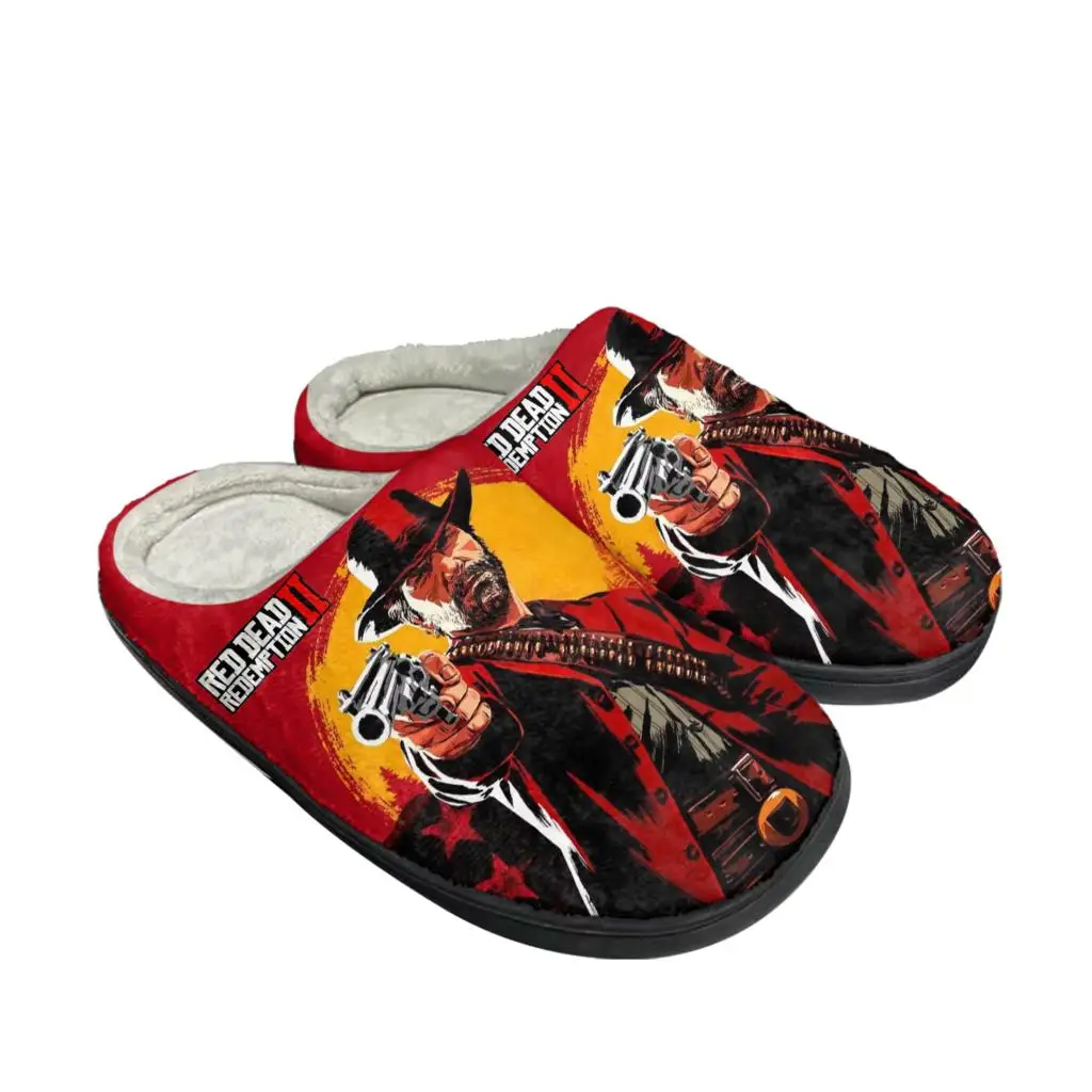 Men Shoes Red - Red Dead Redemption 2 Home Cotton