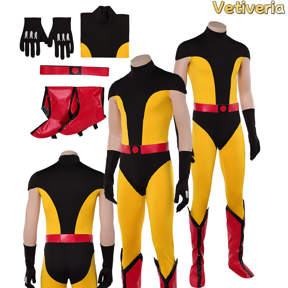 Men'S Shoes For Suits - Male Wolf Logan Cosplay Jumpsuit Costume