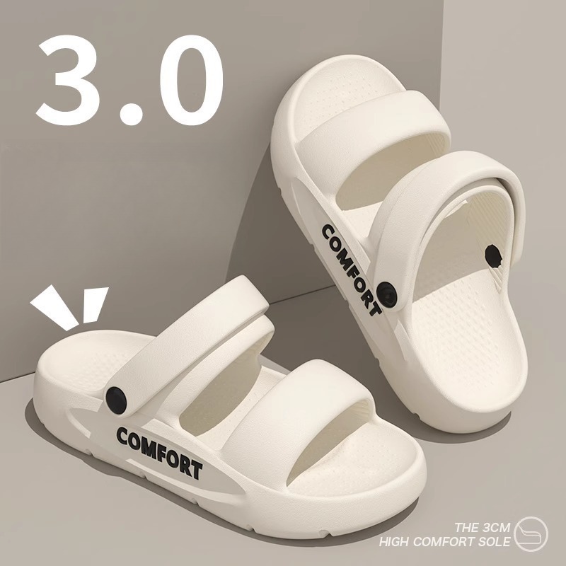 Men'S Shoes Cloud - Unisex Buckle Slide Sandals Thick Sole