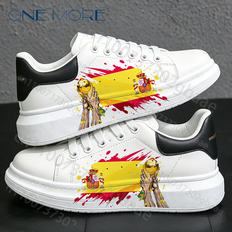 Men Shoes Yellow - 2026 Football Match Spain Print Adult