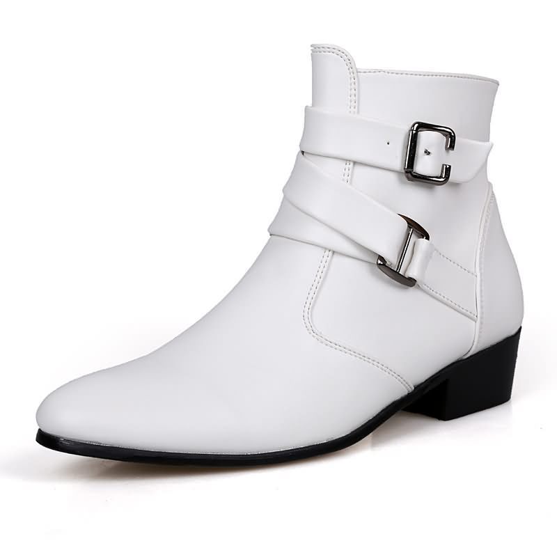 Men'S Shoes Zipper - Luxury Men Boots Leather Chelsea Boots