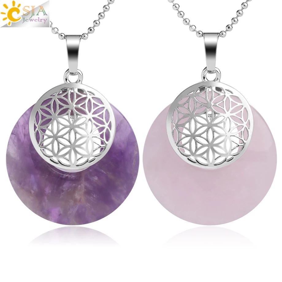 Sport Slide Men - CSJA Natural Stone Flower of Life
