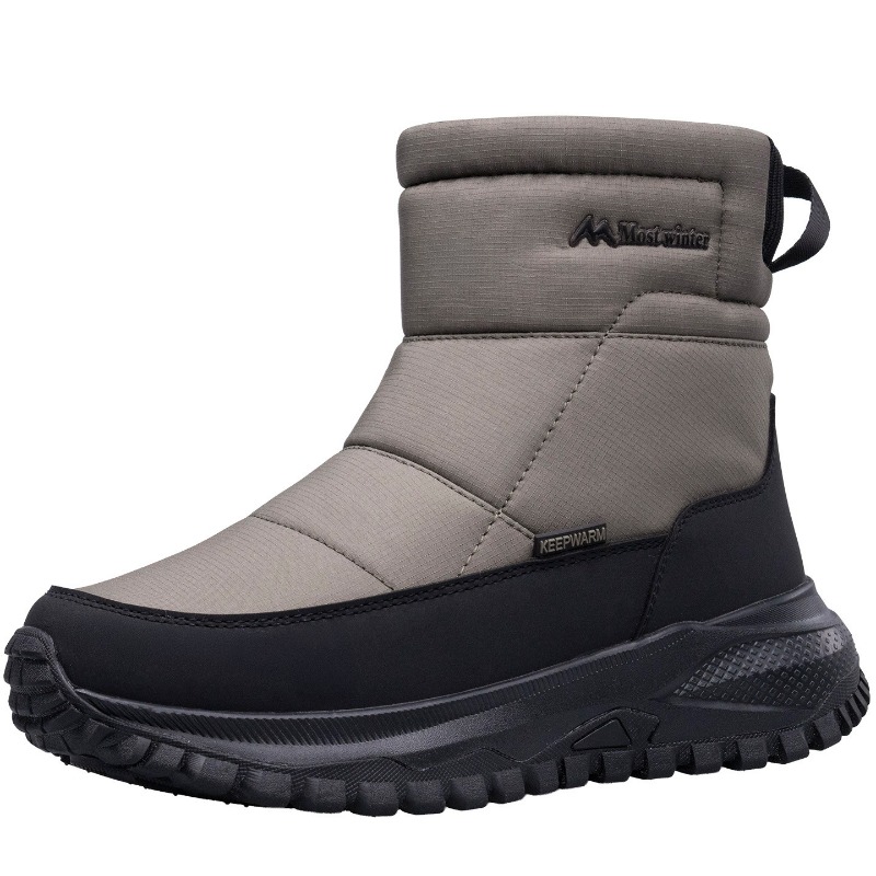 Men'S Shoes Zipper - Men's Boots Warm Snow Boots Waterproof