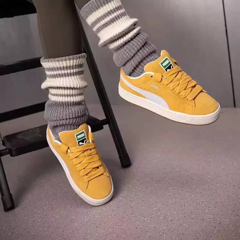 Men'S Shoes Puma Sneakers - PUMA 399251-47 Men White Yellow Low
