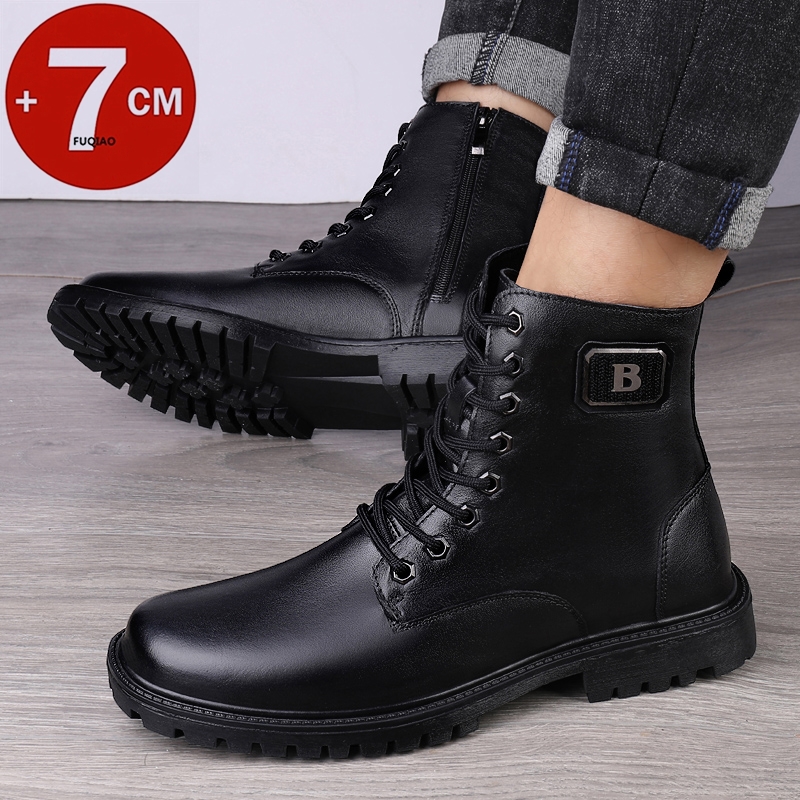 Men's Genuine Leather Elevator - Men'S Shoes Height Increase ulasan dan harga