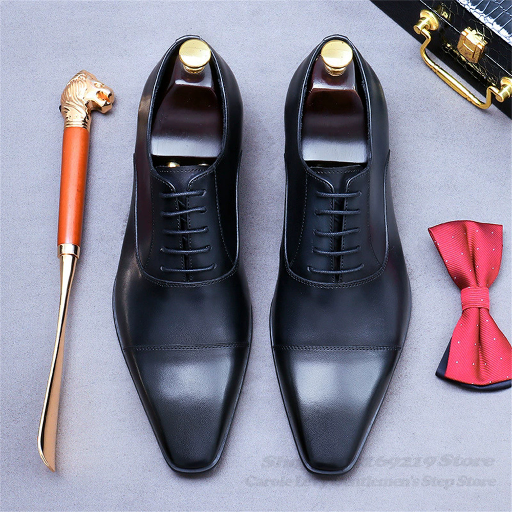 Men Oxford Leather Shoes New B - Men'S Shoes For Suits ulasan dan harga
