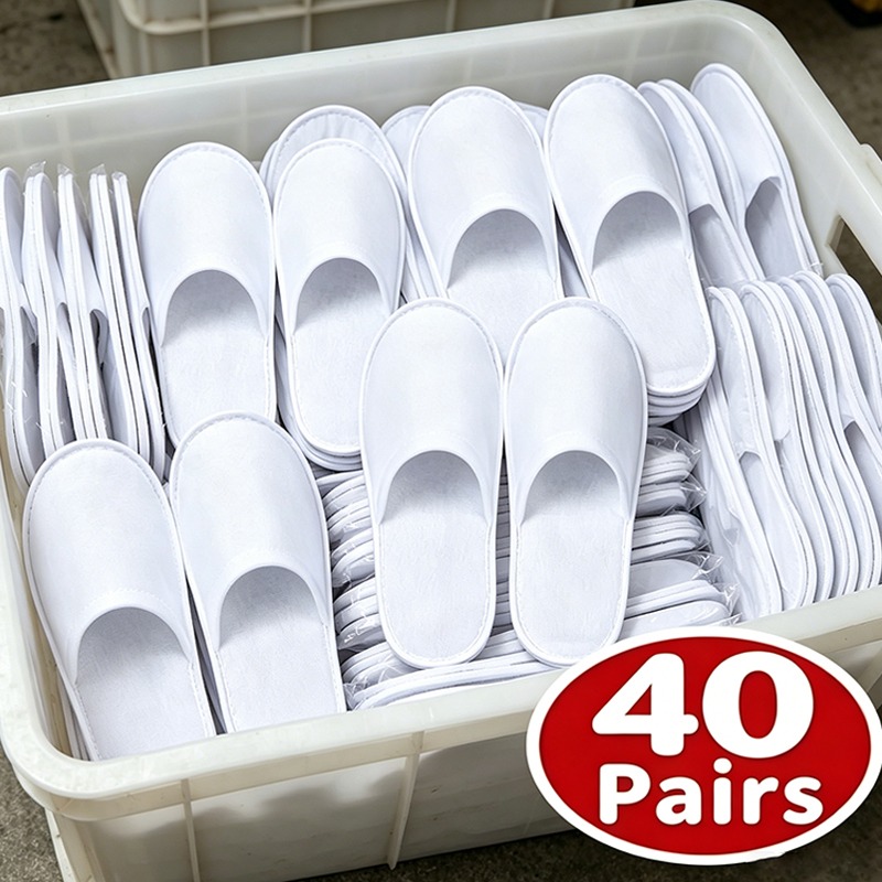 40pairs 2026 White Hotel Slipp - Men Shoes 2026 ulasan dan harga