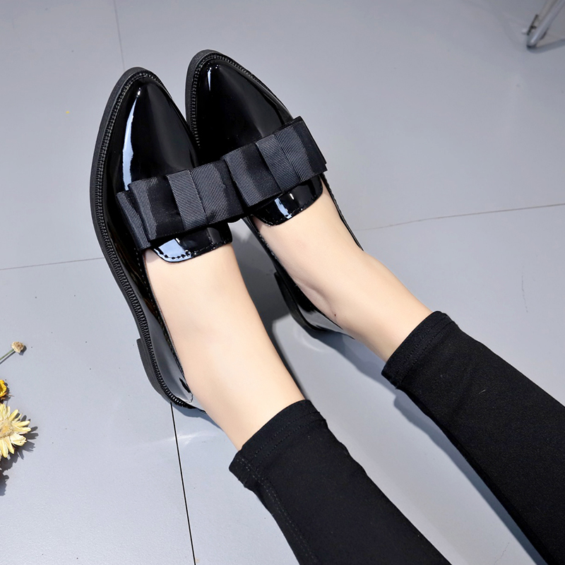 Black/ Wine Red Patent Leather - Dress Shoe Pointed ulasan dan harga