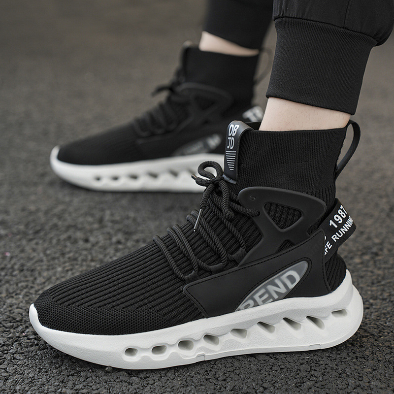 Trendy Men High Top Sock Shoes - Men'S Shoes For Running ulasan dan harga