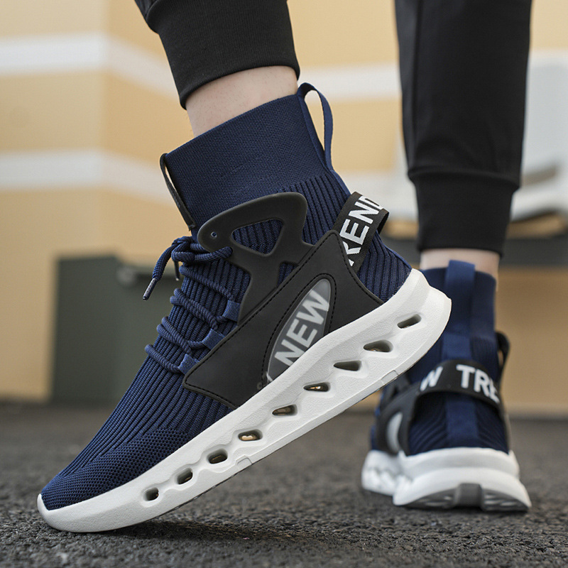 Trendy Men High Top Sock Shoes - Men'S Shoes For Running ulasan dan harga