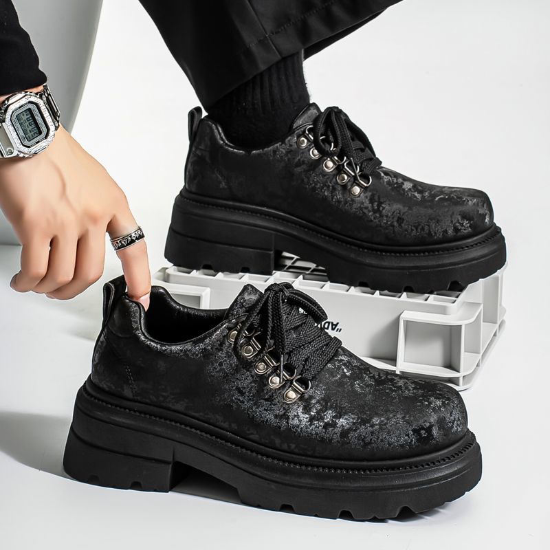 Winter Men Retro British Style - Men'S Shoes Height Increase ulasan dan harga
