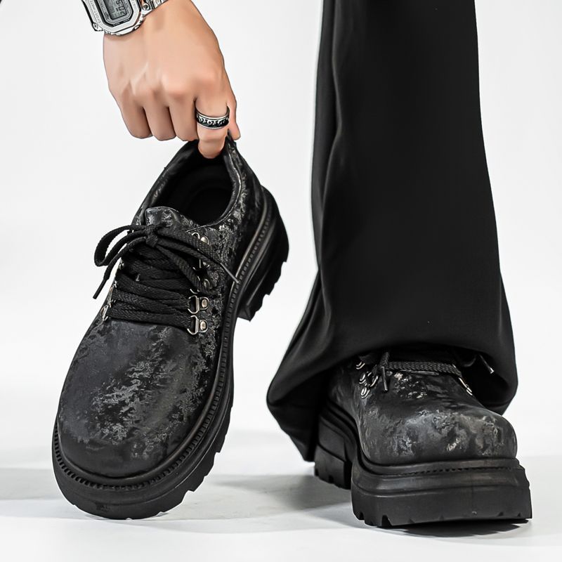 Winter Men Retro British Style - Men'S Shoes Height Increase ulasan dan harga