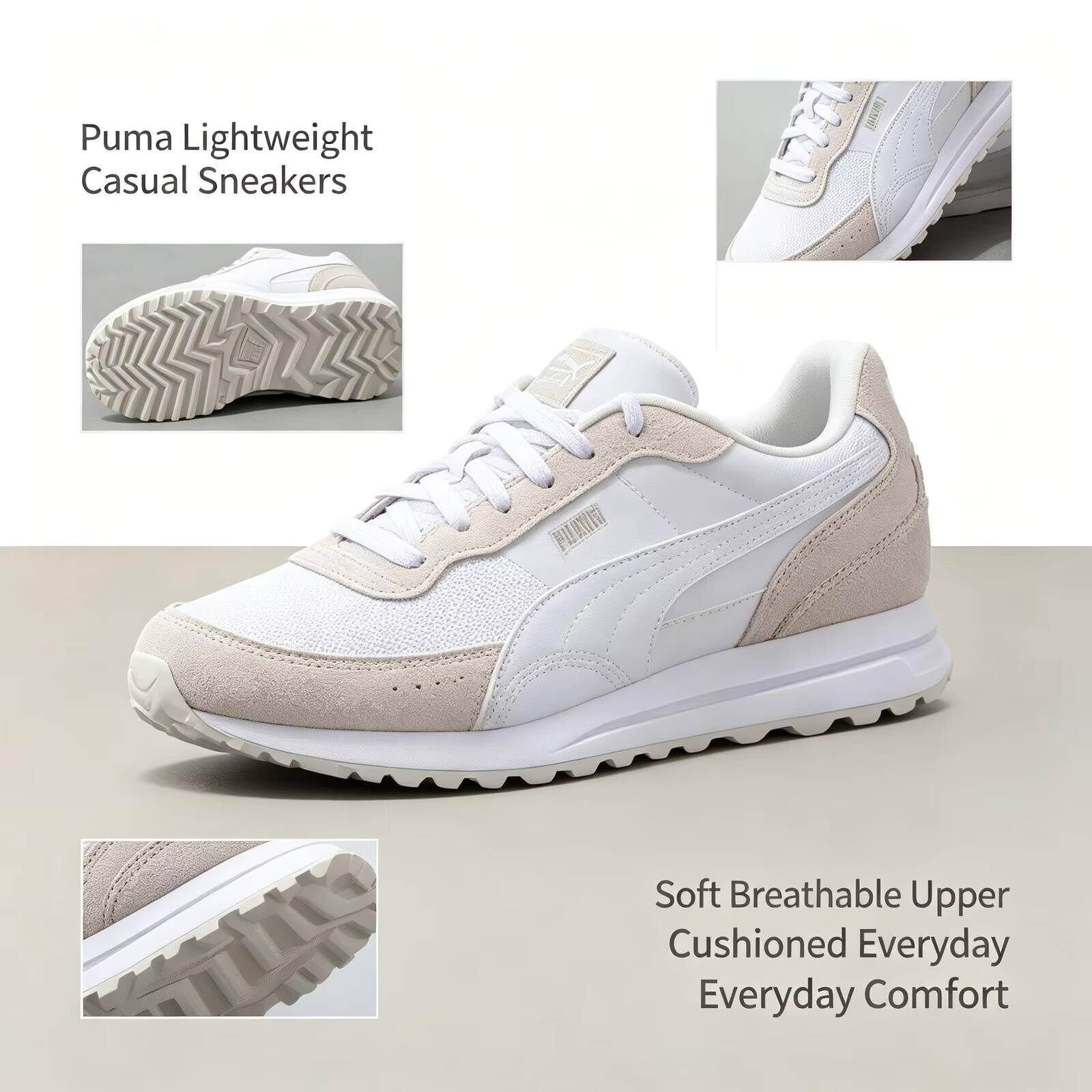 New Hot Puma White Lightweight - Men Shoes Puma ulasan dan harga