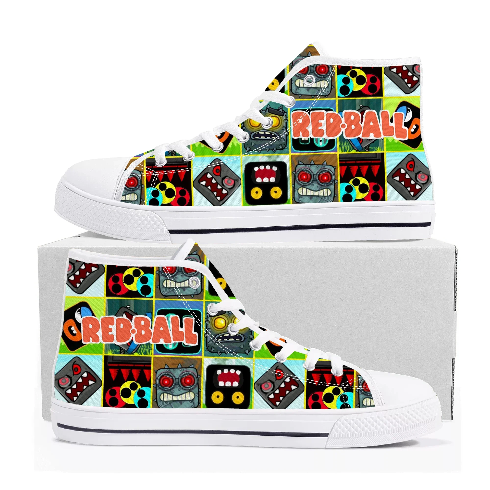 Red Ball High Top Sneakers Hot - Men Shoes Red ulasan dan harga