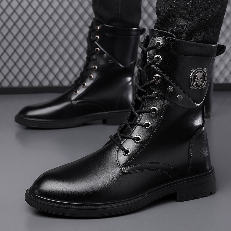Unisex High-Top Chunky Sole Pl - Men'S Shoes Black And White ulasan dan harga