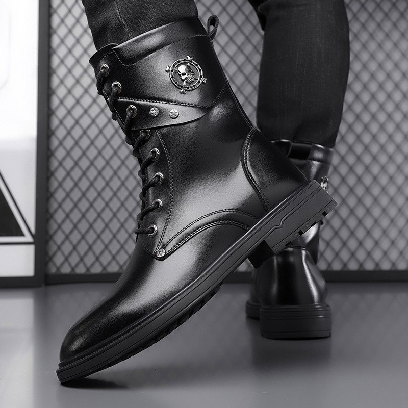 Unisex High-Top Chunky Sole Pl - Men'S Shoes Black And White ulasan dan harga