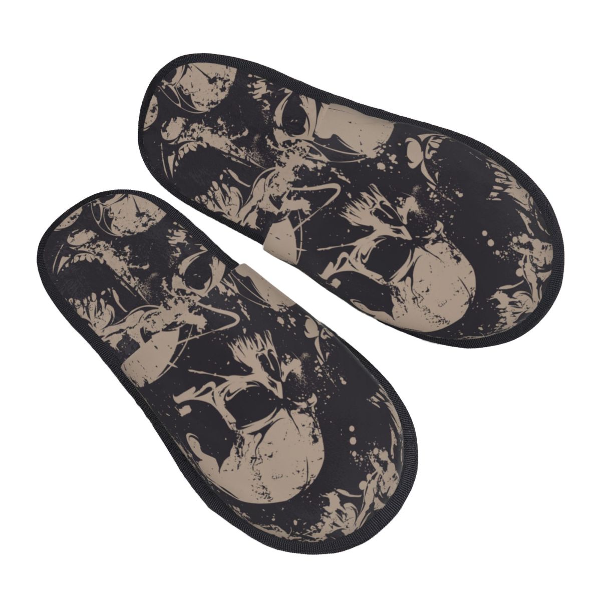 Indoor Black And White Skulls  - Men'S Shoes Black And White ulasan dan harga