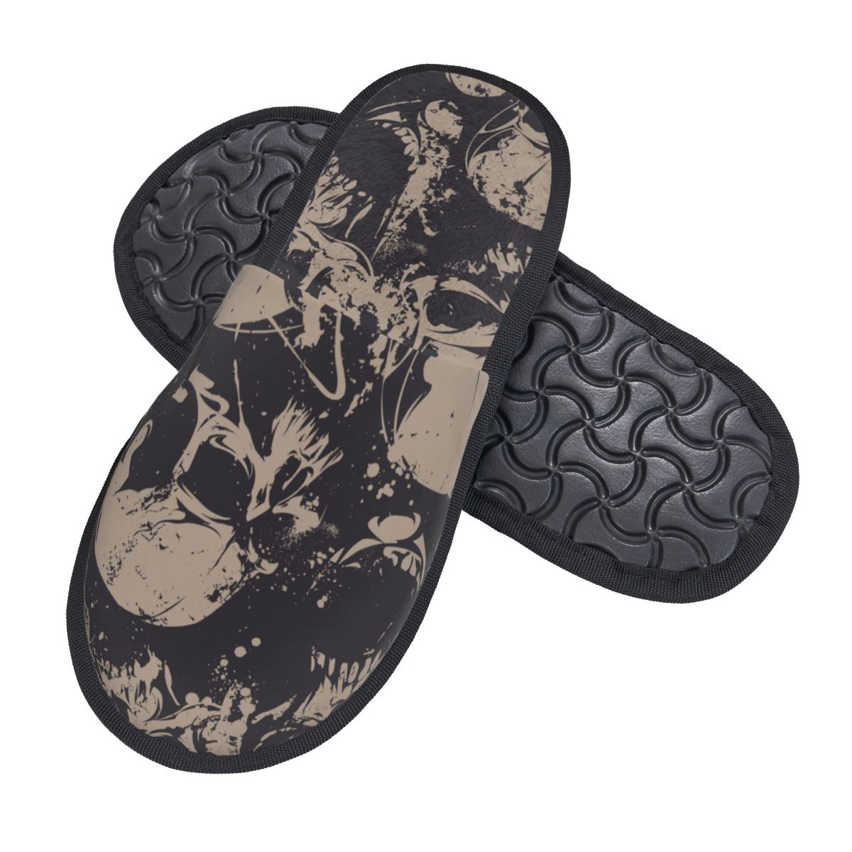 Indoor Black And White Skulls  - Men'S Shoes Black And White ulasan dan harga