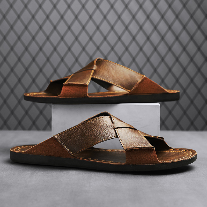 Fashion Genuine Leather Men Sl - Men Shoes Marks ulasan dan harga
