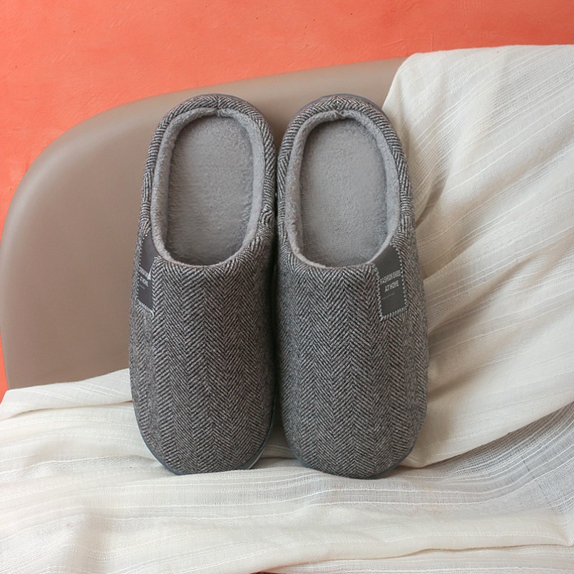 House Slipper Men Fuzzy Winter - Men'S Shoes Grip ulasan dan harga
