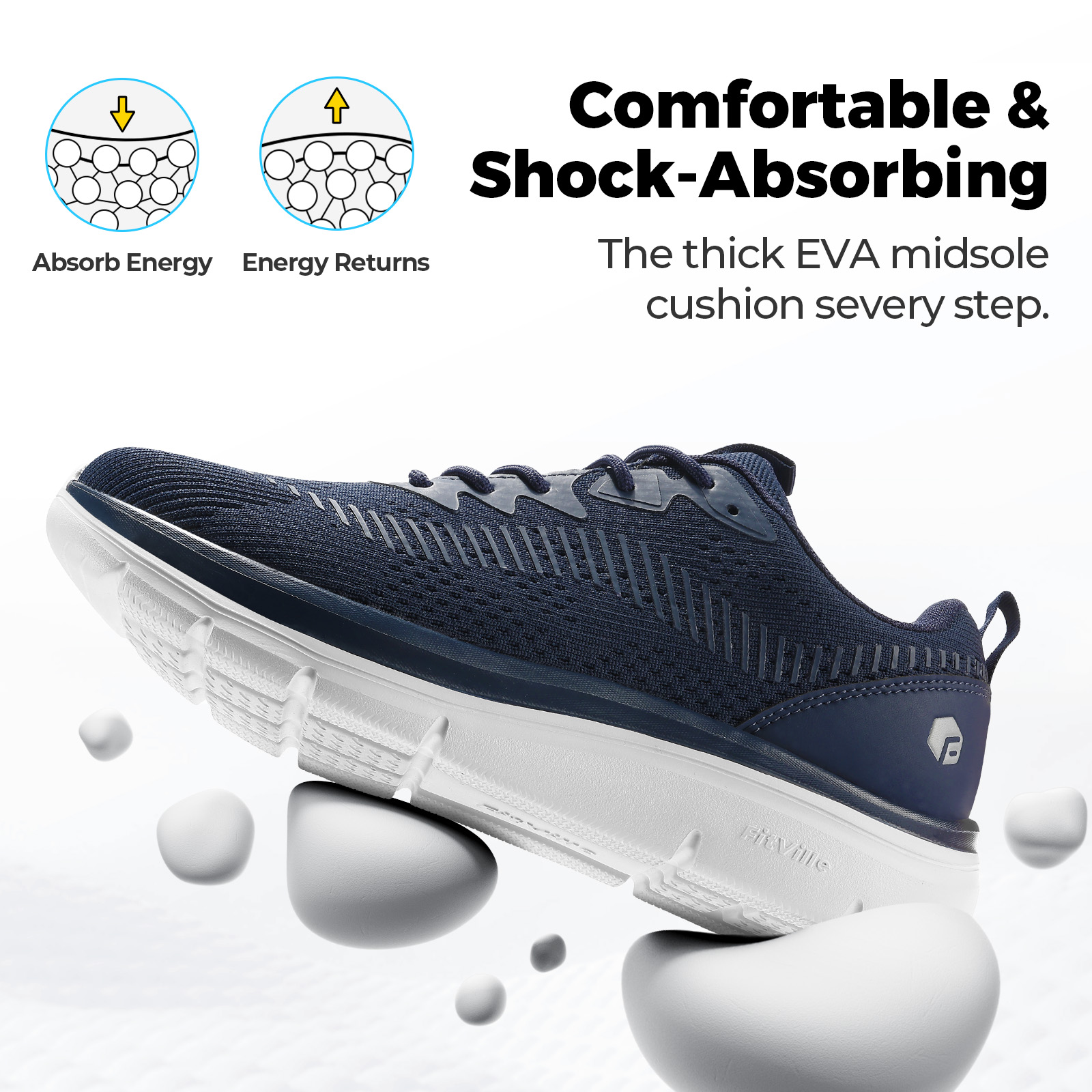 FitVille Men's Walking Shoes L - Men'S Shoes Cloud ulasan dan harga