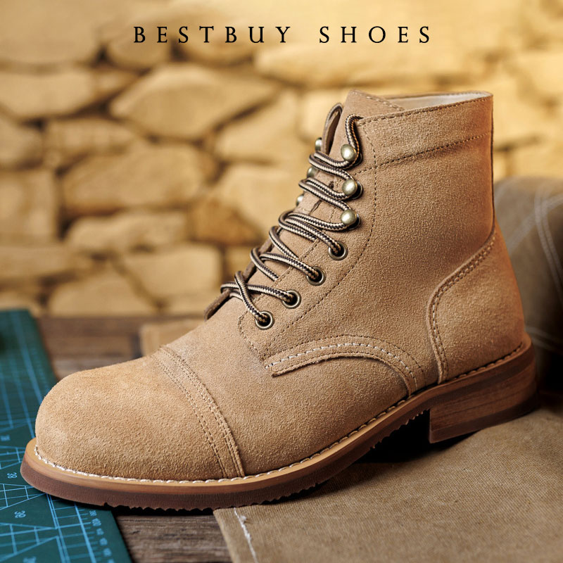Vintage Tooling Male Motorcycl - Men Shoes Red ulasan dan harga
