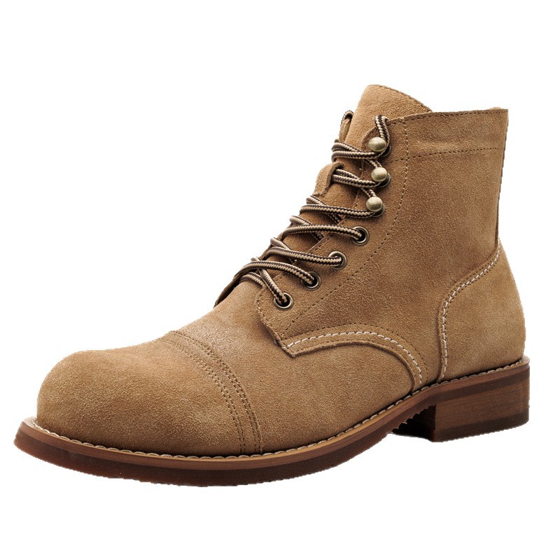 Vintage Tooling Male Motorcycl - Men Shoes Red ulasan dan harga