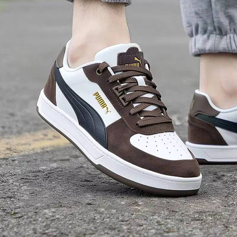 New Hot Puma Brown White Low T - Men'S Shoes Puma Sneakers ulasan dan harga