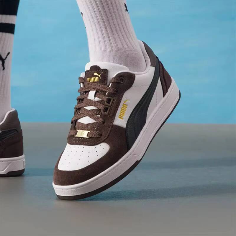 New Hot Puma Brown White Low T - Men'S Shoes Puma Sneakers ulasan dan harga