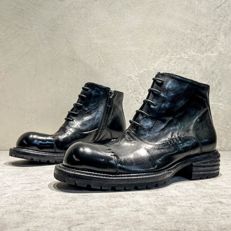 Ethnic Style Washed Horsehide  - Men'S Shoes Zipper ulasan dan harga
