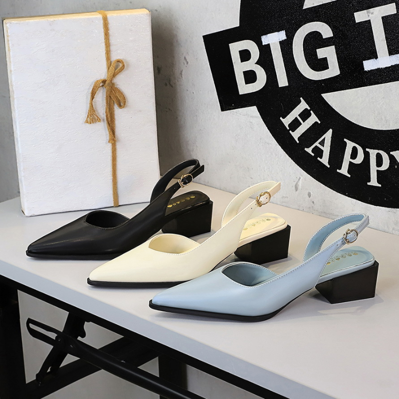 Pointed Toe Back Tripod Strap  - Dress Shoe Pointed ulasan dan harga