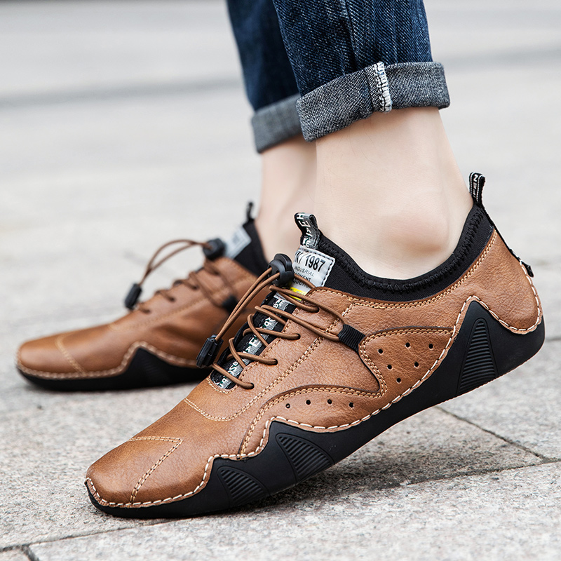 Leather Casual Sneakers for Me - Men Shoes Zegna ulasan dan harga