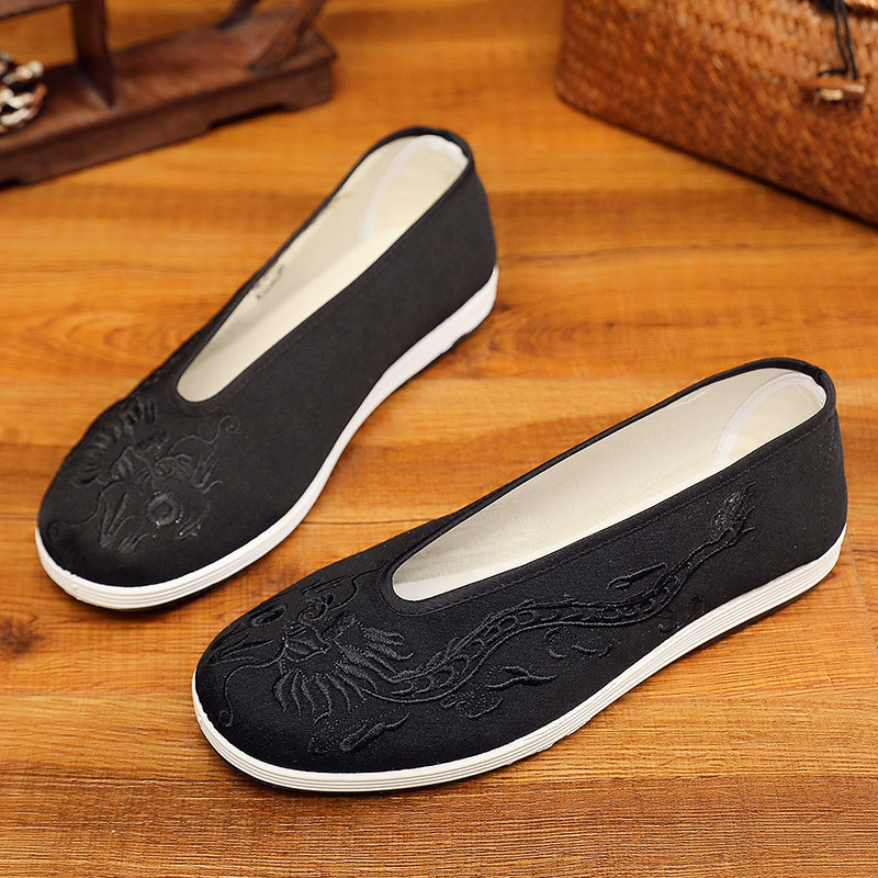 Vintage Chinese Kung Fu Shoes  - Men Shoes Yellow ulasan dan harga