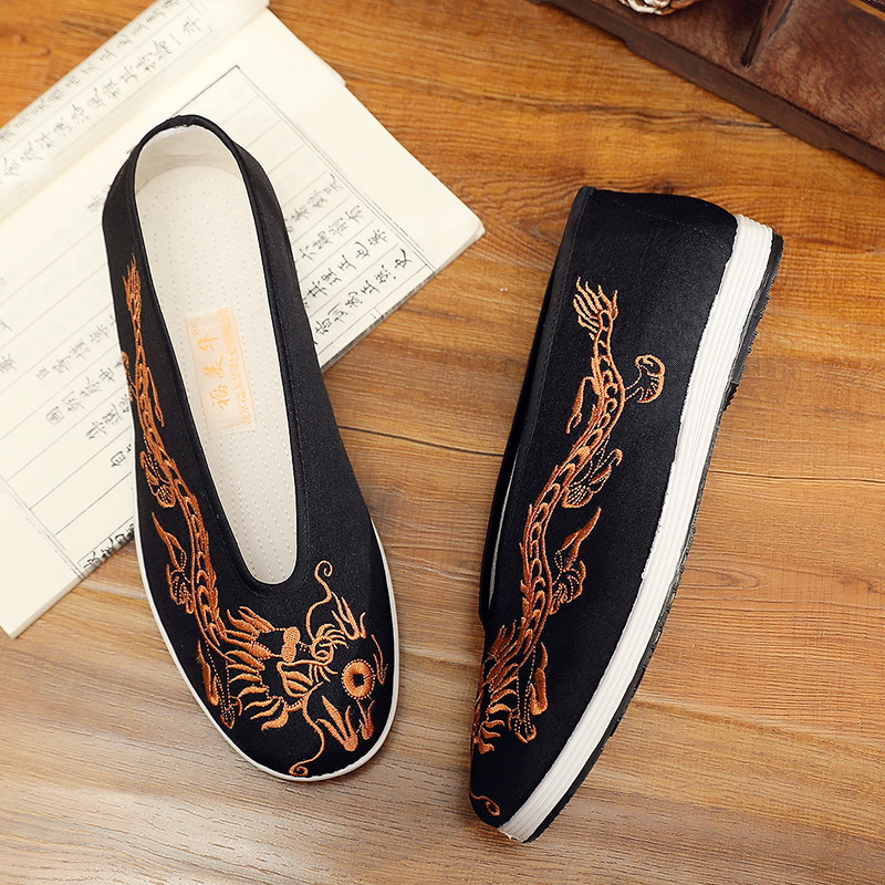 Vintage Chinese Kung Fu Shoes  - Men Shoes Yellow ulasan dan harga