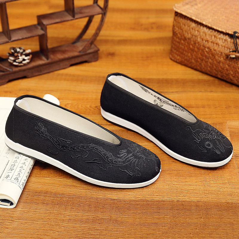 Vintage Chinese Kung Fu Shoes  - Men Shoes Yellow ulasan dan harga