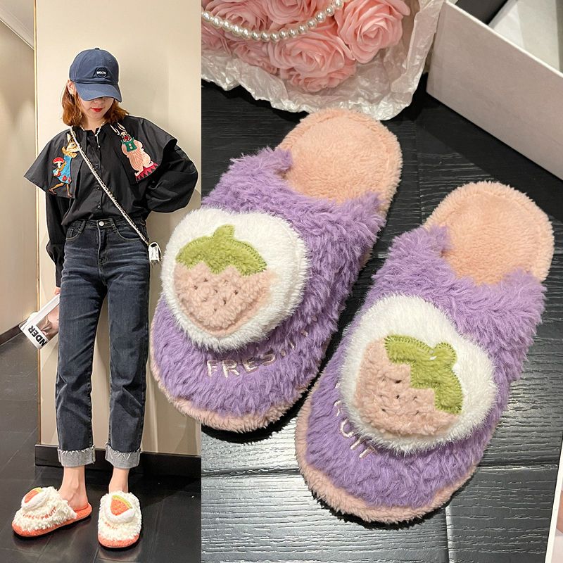 Women fluffy Cotton Slippers W - Men'S Shoes Cloud ulasan dan harga