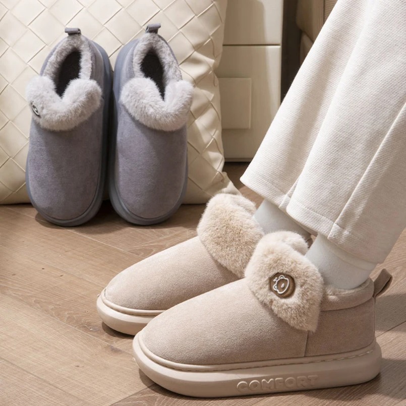 House Fuzzy Slipper Women Fluf - Men'S Shoes Grip ulasan dan harga