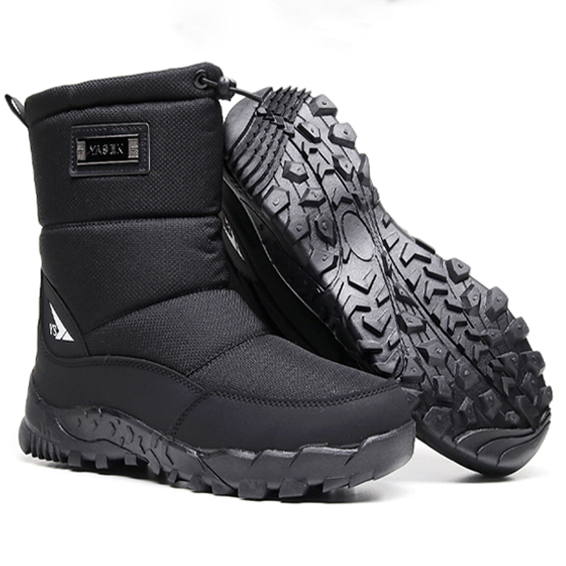 Warm Winter Plush Snow Boots M - Men'S Shoes Zipper ulasan dan harga