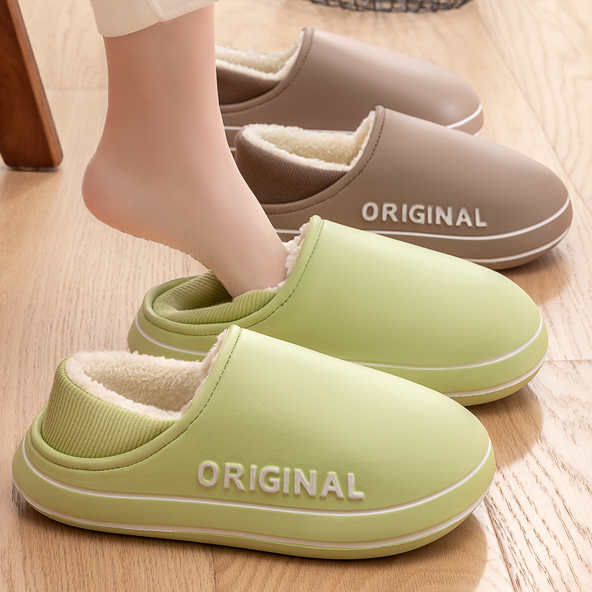 House Fuzzy Slipper Women Wint - Men'S Shoes Grip ulasan dan harga
