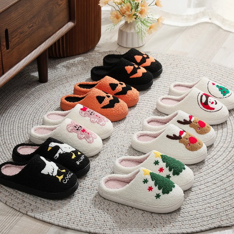 Shark Winter Warm Slipper Wome - Men Shoes Marks ulasan dan harga