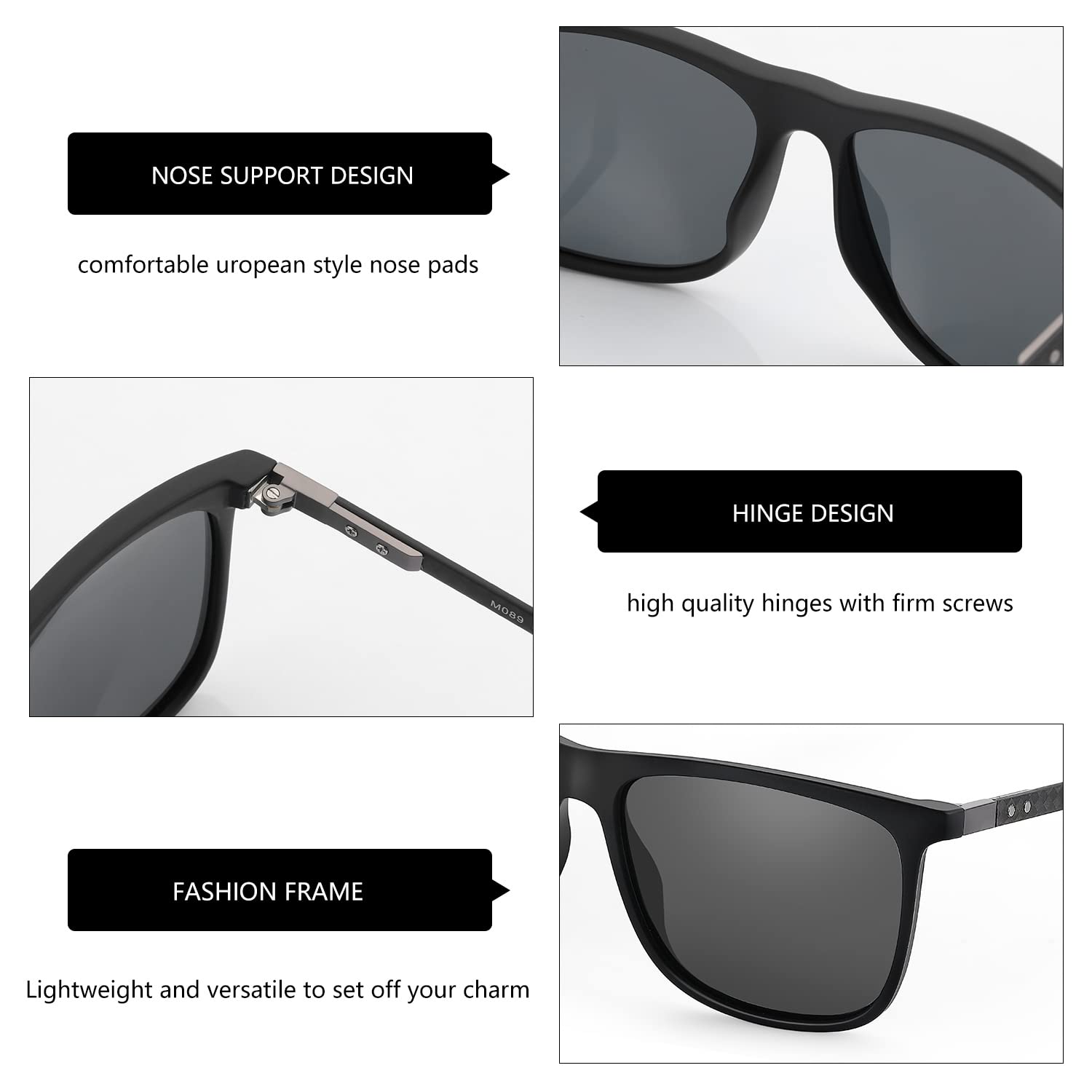 ZENOTTIC Square Polarized Sung - Men Shoes Zegna ulasan dan harga