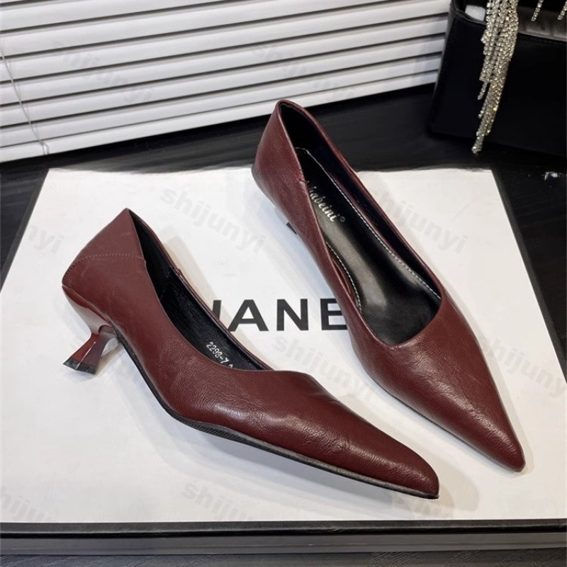 Women's High Heels Patent Leat - Dress Shoe Pointed ulasan dan harga